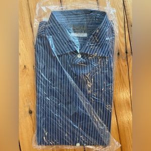 Thomas Dean Blue XL Button Down Shirt
